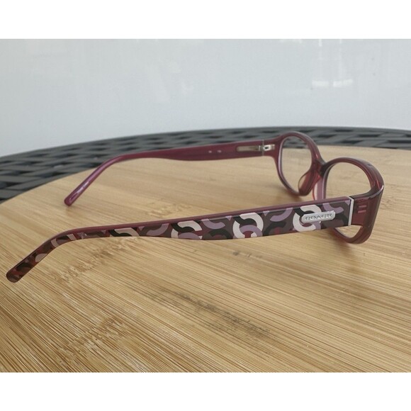 Coach Baila 2034 Pink Women\'s Eyeglasses 48-15 135 Full Rim Oval FRAMES ONLy main image 4